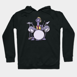 Dinosaur on the Drums - Mesozoic Mind Hoodie